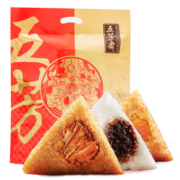 五芳斋 五芳团圆 速冻粽子礼包 1000g 10只 家庭量贩装 嘉兴特产