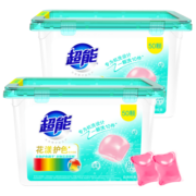 超能洗衣凝珠花漾护色50颗*2盒洗衣珠洗衣球持久留香洗洗衣服洗衣液 50颗*2盒