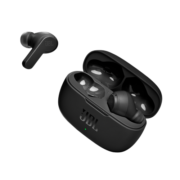 JBL Wave 200TWS 真无线蓝牙耳机 半入耳式音乐游戏运动防水通话降噪 苹果安卓手机通用 暗夜黑全球版