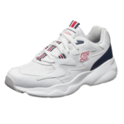 斯凯奇丨Skechers情侣厚底增高老爹鞋撞色小白鞋女子缓震休闲运动鞋男