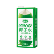 椰谷（YEGU）coco椰子水 100%天然电解质水椰青果汁饮料  1L*1盒