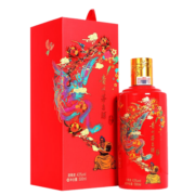 茅台 飞天  喜宴（中国红）酱香型白酒43度  500ml  单瓶装