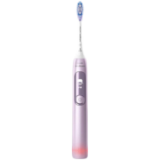 飞利浦（PHILIPS）电动牙刷成人声波震动情侣牙刷 变频护龈 智能显示屏 2支护龈刷头 七夕情人节礼物送男友/女友 【全新钻石7系-5种模式】HX3792/02樱花粉