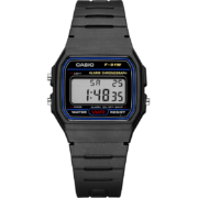 CASIO 卡西欧 38.2毫米石英腕表 F-91W-1