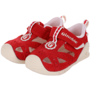 基诺浦（ginoble）学步鞋8-18个月夏季步前鞋宝宝鞋子凉鞋男女凉鞋机能鞋 TXGB1880 反绒皮-红色 125码_鞋内长13.5厘米