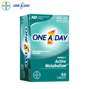 拜耳ONE A DAY女士新陈代谢复合维生素  促代谢 轻盈体态 燃动小马达 50粒/盒