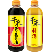 京喜特价APP:千禾 黄豆酱油680ml+料酒680ml