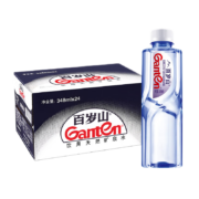 ganten 百岁山饮用天然矿泉水 348ml*24瓶 整箱装