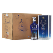 洋河蓝色经典 天之蓝 52度 口感绵柔浓香型白酒 520ml*6瓶 整箱装