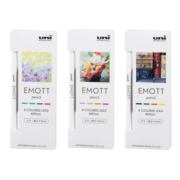 三菱（uni）EMOTT彩色自动铅笔替芯 绘画涂色不易断彩色活动铅笔芯 ULE-0.9-MIX 0.9mm NO.2 热带色系 1盒装