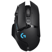罗技（G）G502 无线游戏鼠标 HERO 25K传感器 RGB鼠标 吃鸡鼠标 电竞鼠标 可添加配重 G502无线鼠标【含桌垫+收纳盒】