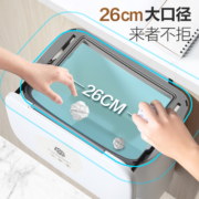 厨房垃圾桶壁挂式专用收纳桶悬挂墙橱柜门家用大号带盖厨余拉圾筒