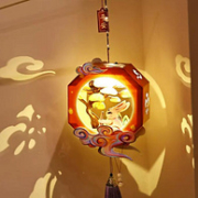 儿童手工DIY自制玉兔捣药/金鱼灯笼*2件