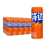 可口可乐 汽水碳酸饮料 芬达330ml*24罐 整箱装 *2件