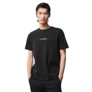 杰克·琼斯（JACK&JONES）夏季男士舒适潮流字母印花常规纯棉短袖T恤上衣男士223101068 E40黑色1 180/100A/L