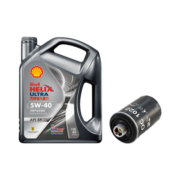 壳牌（Shell）光影版灰壳 5W-40 SP4L大众保养套餐(途观/帕萨特等)机油机滤工时