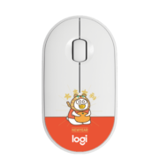 罗技 LOGITECH PEBBLE蓝牙无线鼠标鹅卵石轻薄型静音鼠标 小巧 便携 时尚 小刘鸭-大吉大利