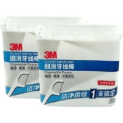3M细滑牙线棒家庭装安全一次性超细牙线棒剔牙清洁牙齿缝300支