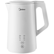 美的（Midea）电水壶热水壶烧水壶开水壶控温壶 一键保温304不锈钢1.7L侧显温度 多段控温家用恒温智能自动断电 新款7段控温 MK-SH17X302