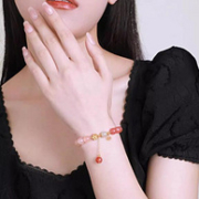 七夕好礼，Chow Tai Seng 周大生 十里桃花&桃之夭夭玛瑙手串