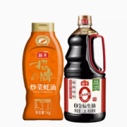 海天 0添加金标生抽1.28L+招牌蚝油1kg挤挤装