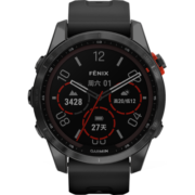佳明（GARMIN）Fenix7S太阳能PVD石墨灰精英版血氧跑步高尔夫户外运动手表