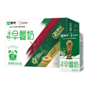 蒙牛 早餐原麦牛奶全脂调制乳利乐包250ml×16包（世界杯纪念装）