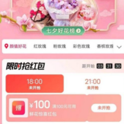 饿了么 抢满100元-100元鲜花红包 wzl