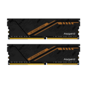 阿斯加特（Asgard）16GB(8GBx2)套装 DDR4 4000 台式机内存条 金伦加-黑橙甲TUF联名款（C16）特挑B-die颗粒