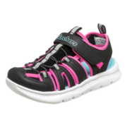 Skechers斯凯奇女童包头护脚魔术贴凉鞋儿童夏季童鞋大童沙滩鞋302100L