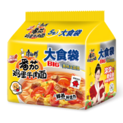 康师傅方便面 大食袋 番茄鸡蛋牛肉面5袋 泡面袋装 速食零食 杨紫代言