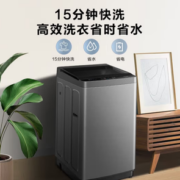 PLUS会员！Hisense 海信 HB100DF56 定频波轮洗衣机 10kg 钛晶灰