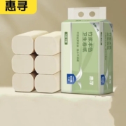京喜APP:  惠寻 京东自有品牌 无芯卷纸 6卷加厚 240g/提