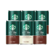 星巴克（Starbucks） 星倍醇即饮咖啡饮料180ml罐装咖啡经典摩卡玛奇朵美式多种口味 四种口味随机搭配（180ml*6罐）