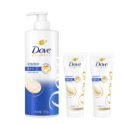 多芬(DOVE)密集滋养洗护套装 滋润修护干枯烫染受损发质（洗发乳700g+护发素390g）