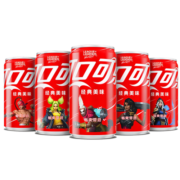 可口可乐（Coca-Cola） 汽水碳酸饮料 可乐迷你罐英雄联盟联名罐 整箱新老包装随机发 可乐200ML*12罐