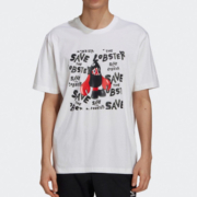 3日10点、限尺码：adidas 阿迪达斯 ORIGINALS 男式龙虾印花圆领T恤 HA4700