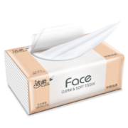 洁柔抽纸 柔韧3层120抽面巾纸*24包 粉Face 亲肤柔软 宝宝可用