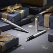 销量第一，Parker 派克 Jotter乔特系列 银杆金夹 钢笔+圆珠笔 M尖 礼盒套装