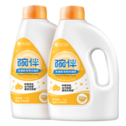 碗伴美的旗下 洗碗粉1kg*2瓶 洗碗机专用洗涤剂洗碗块 所有品牌适用