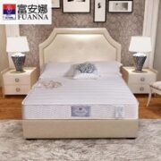 FUANNA 富安娜 整网精钢6环护脊弹簧床垫 偏硬款 白色 180*200*20cm