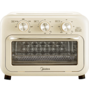 美的（Midea） 空气炸锅烤箱一体机小型家用烘培炉电烤箱二合一2022新款PT1210 12L 杏色