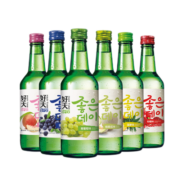 好天好饮烧酒清酒 韩国进口洋酒 多口味组合装 低度微醺果酒 预调配制酒 360ml*6瓶6口味组合