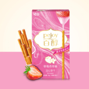 PLUS会员，概率券，限地区:格力高(glico)百醇系列 草莓香草味注心饼干棒48g*5件