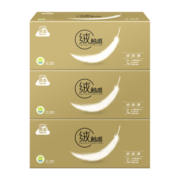 洁云抽纸 绒触感纸巾3层136抽面巾纸 3盒装 加大L码 新升级