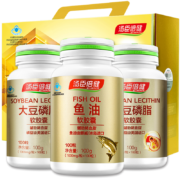 plus会员：汤臣倍健 大豆磷脂软胶囊 礼盒装 鱼油100+大豆磷脂120*2