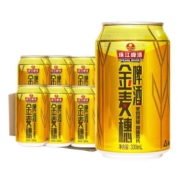 QQ端：珠江啤酒  PEARL RIVER 10度 金麦穗  330ml*6听 连包装