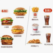 17日10点、限1万件、聚划算百亿补贴:汉堡王 汉堡小食随心配 单次兑换券 电子兑换券