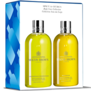 国内单瓶装260元！Molton Brown 摩顿布朗 豆蔻雪松+灌木香氛沐浴露礼盒 300ml*2瓶 直邮含税到手￥279.81