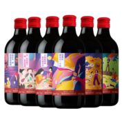 通化 1937 （TONHWA）通化葡萄酒 吉林通化产区 微气泡 山葡萄酒甜型红酒 搭配淄博烧烤 500ml 单瓶装趣玩款包装随机